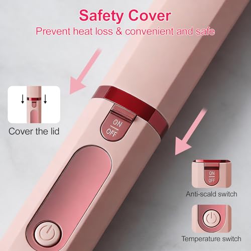 Plancha de Pelo Mini Inalámbrica 2 en 1 Rosa miniatura 5