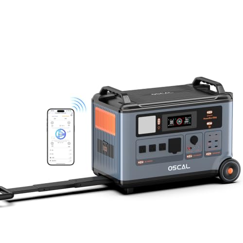 Image of PowerMax 6000 Solar Generator, 120 /240V Split Phase Voltage 6000W AC Outlets (9000W Peak), 3600Wh Power Station Expandable to 57.6kWh, Emergency for Home