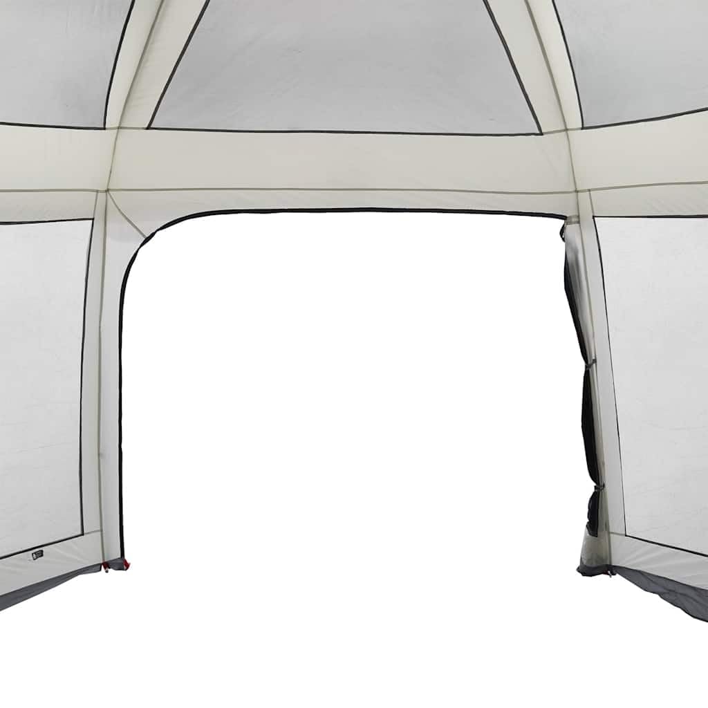 vidaXL Poolzelt mit abnehmbarem Überzelt Netzwänden Grau 618x532cm