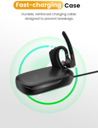 Binovaren for Poly Voyager Legend 50/30 Mobile Charging Dock & Protective Case, Portable USB-C Charger & Storage for Bluetooth Headset (Black) — view 4