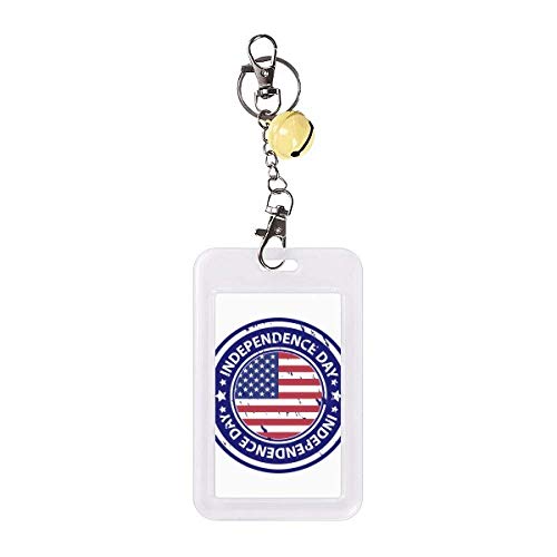 Drapeau États-Unis Indépendance avec pochette carte jaune protectrice