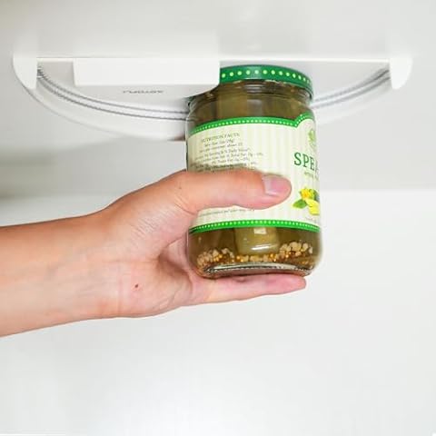 Under Cabinet Jar Openers For Seniors: Under Counter Jar Lid Opener For Seniors With Arthritis - Wall Mounted Stainless Steel Jar Opener For Kitchen - One Handed Adaptive Equipment For Weak Hands Cover