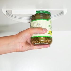 Under Cabinet Jar Openers For Seniors: Under Counter Jar Lid Opener For Seniors With Arthritis – Wall Mounted Stainless Steel Jar Opener For Kitchen – One Handed Adaptive Equipment For Weak Hands
