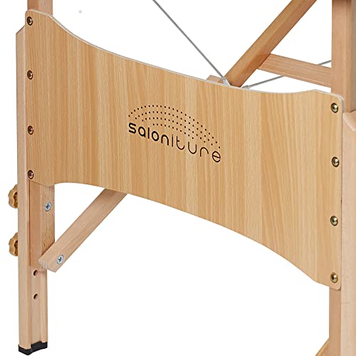 Saloniture Basic Portable Folding Massage Table - Blue