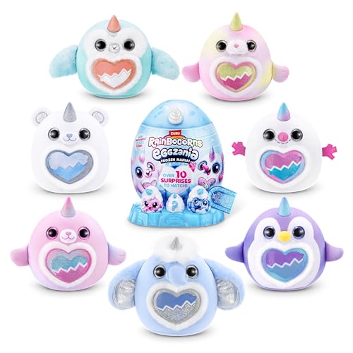 Rainbocorns Eggzania Frozencorn Mania (SNOWBELLA) von ZURU, Plüschspielzeug zum Sammeln für Mädchen ab 3 Jahren, Polar Bear