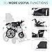Reclining Electric Wheelchair,Lightweight Electric Wheelchairs for Adults,Heavy Duty All Terrain Power Wheelchair,30+Miles Foldable Reclining Motorized Wheelchair with Remote Control-Airline Approved