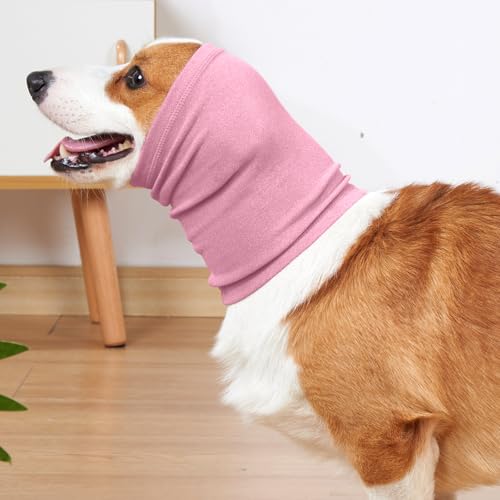 Image of Nanaki Dog Calming Hoodie with Ear Wraps for Anxiety Relief - Ear Protection for Dogs during Fireworks, Warp, or Grooming