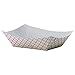 Dixie Kant Leek RP100 Red Plaid Economical Open Top Food Tray, 1 lb. Capacity, 1.59" Height x 6.25" Width x 4.69" Depth (4 Packs of 250)