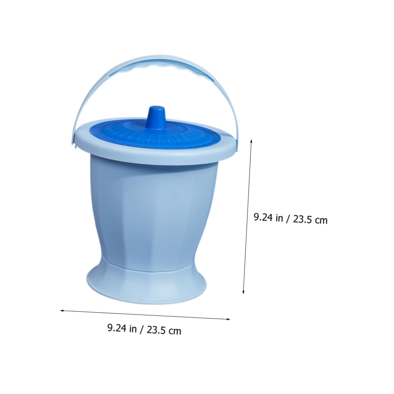 minkissy Chamber Pot Portable Urinal Compact Collapsible Sturdy Plastic Design Ideal for Home Travel Elderly Disabled Easy to