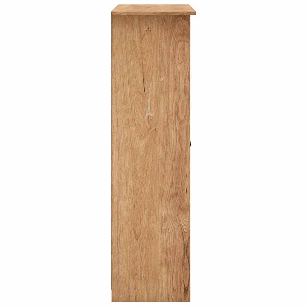 Armadio a 3 ante, 118 x 50 x 171,5 cm, in legno di pino, con 4 ripiani e asta appendiabiti, spazioso, organizer per camera da letto, corridoio, spogliatoio