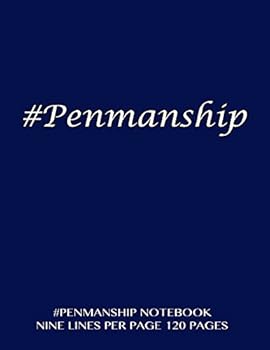 #Penmanship Notebook - Nine Lines per Page, 120 Pages : Skip Line Ruling 3/4 Writing Space, Dotted Midline, 3/8 Skip Line with Blue Cover. Suitable for Grade 1-4 Level Children. Perfect for Penmanship