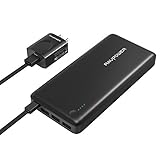 Portable Charger RAVPower 26800mAh Power Bank with 2A Wall Charger 26800 Total 5.5A Output 3-Ports External Battery Pack Portable Phone Charger for iPhone 11/Pro/Max/8/X/XS, Ipad Pro and More