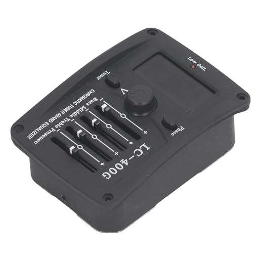 Ecualizador de 4 bandas para guitarra acústica, preamplificador con afinador cromático y captador piezoeléctrico, modelo Aramoxgoqw3ecmfa miniatura 7