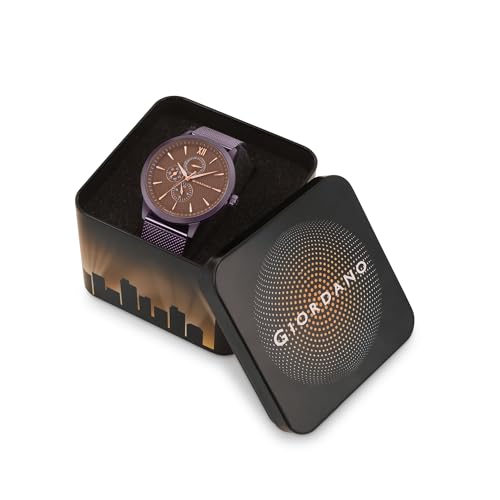 Image of Giordano Analogue Watch for Men with Stylish Mesh Band with Water Resistant Casual Wrist Watch to Complement Your Party Look - GD-50008