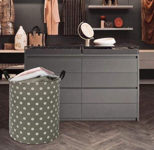 Huayee Storage Bin Laundry Hamper Clothes Basket Canvas Fabric Toy Box,Waterproof Coating Nursery Hamper With Handles,Gift Basket For Home,Office thumb #5