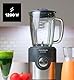 Taurus Amazing JB1200XC - Standmixer | 1200 W | 1,75 l Fassungsvermögen | 6-schneidige Edelstahlklingen | 5 Geschwindigkeitsstufen + Turbo | Glasbehälter mit Skala, Schwarz