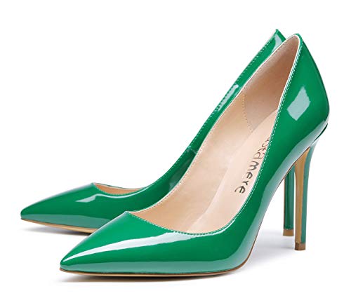 Image of Castamere Womens High Heels Pointed-Toe Slip-on Stilettos Pumps 4Inch Heel Shoes