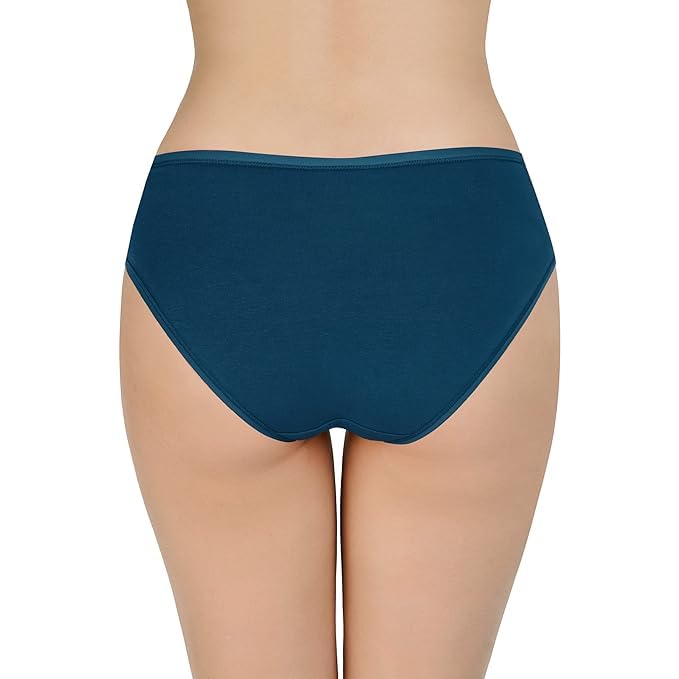 Image of LOURYN KOULYN Solid Low Rise Cotton Bikini Panty Pack(Pack of 3)