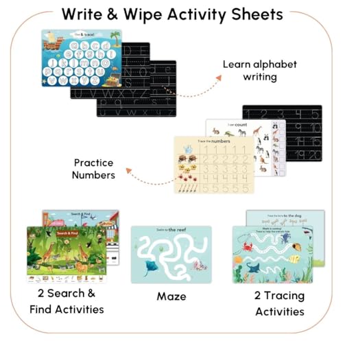 Image of Curious Cub Montessori Busy Book | Toddler Busy Binder for 2-5 Yrs | Activity Binder| Quiet Book| Educational Toys For 3 Year Old| Kids Learning Books 2-3Years| Velcro Books For 2 Yrs Old | Kids Gifts