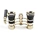 Kingscope 3X25 Vintage Opera Glasses Binoculars for Theater Musical Concert (Lorgnette, Black, with Handle)