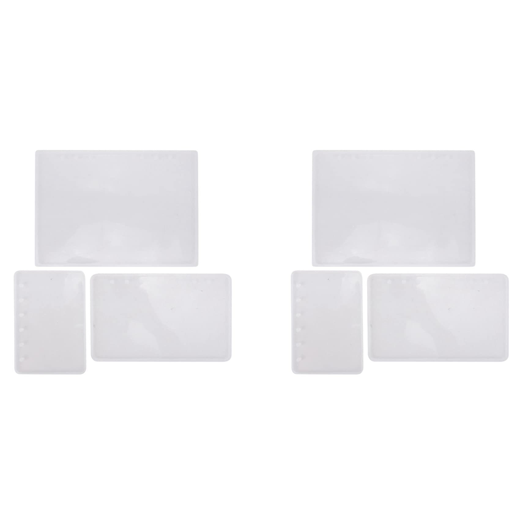 Hndhbfgrt 6X A7/A6/A5 Notebook Shape Silicone Mold DIY Resin Book Mold Crystal Epoxy Silicome Mold Transparent Book