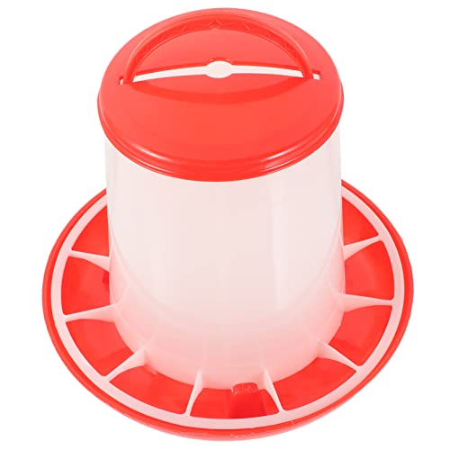 HAKIDZEL ひよこ用給餌器 耐久性のあるプラスチック製 家禽用給餌器 自動鶏用餌箱 洗いやすい設計で清潔 ドライフードウェットフード対応