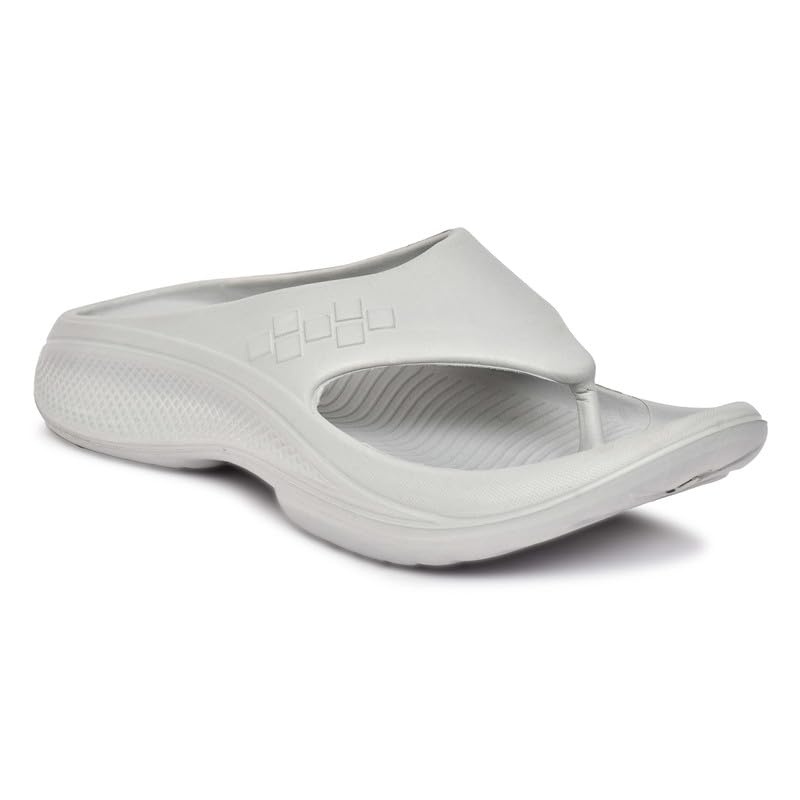 Image of HEALTH FIT Super Soft Ortho Care Bounce Back|Anti-Skid & Comfortable Stylish Light weight |Waterproof Slipper for Daily Use| Flexiable for Men's HF11 Light Grey
