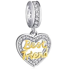 Best Friend Heart Charms