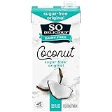 So Delicious Dairy Free Shelf-Stable Coconut Milk, Sugar-Free, Vegan, Non-GMO Project Verified, 1 Quart (Pack of 12)