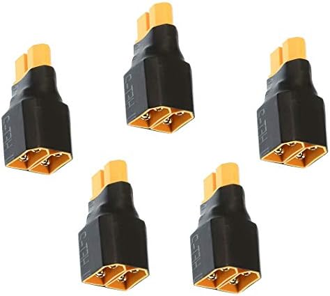 QOFOWIN XT60 To 4mm Banana Plug Adapter Cable (2 Pack) - 16AWG 30CM For RC Drone Battery Charging