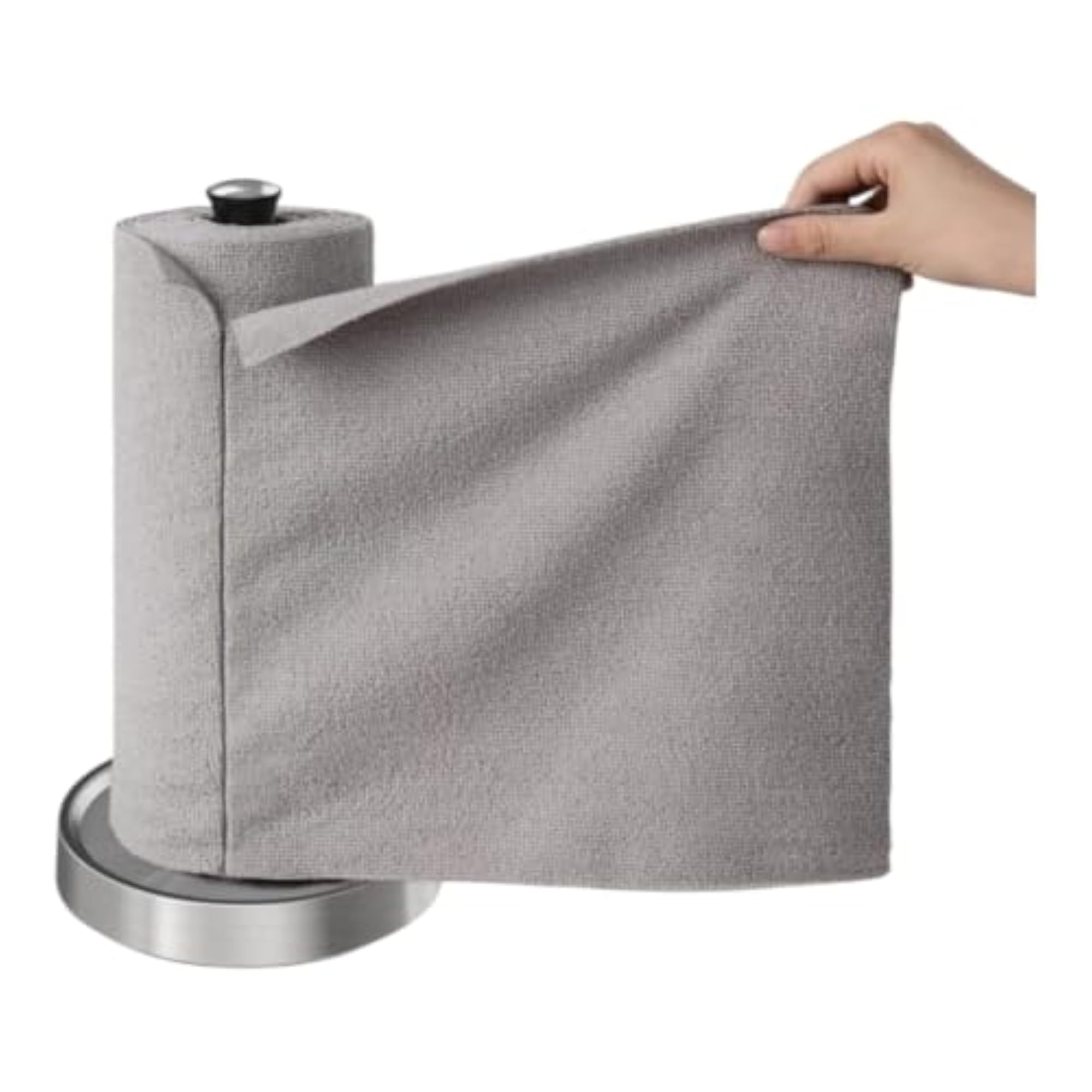 Microfiber Towel Roll, Grey, 25x25cm