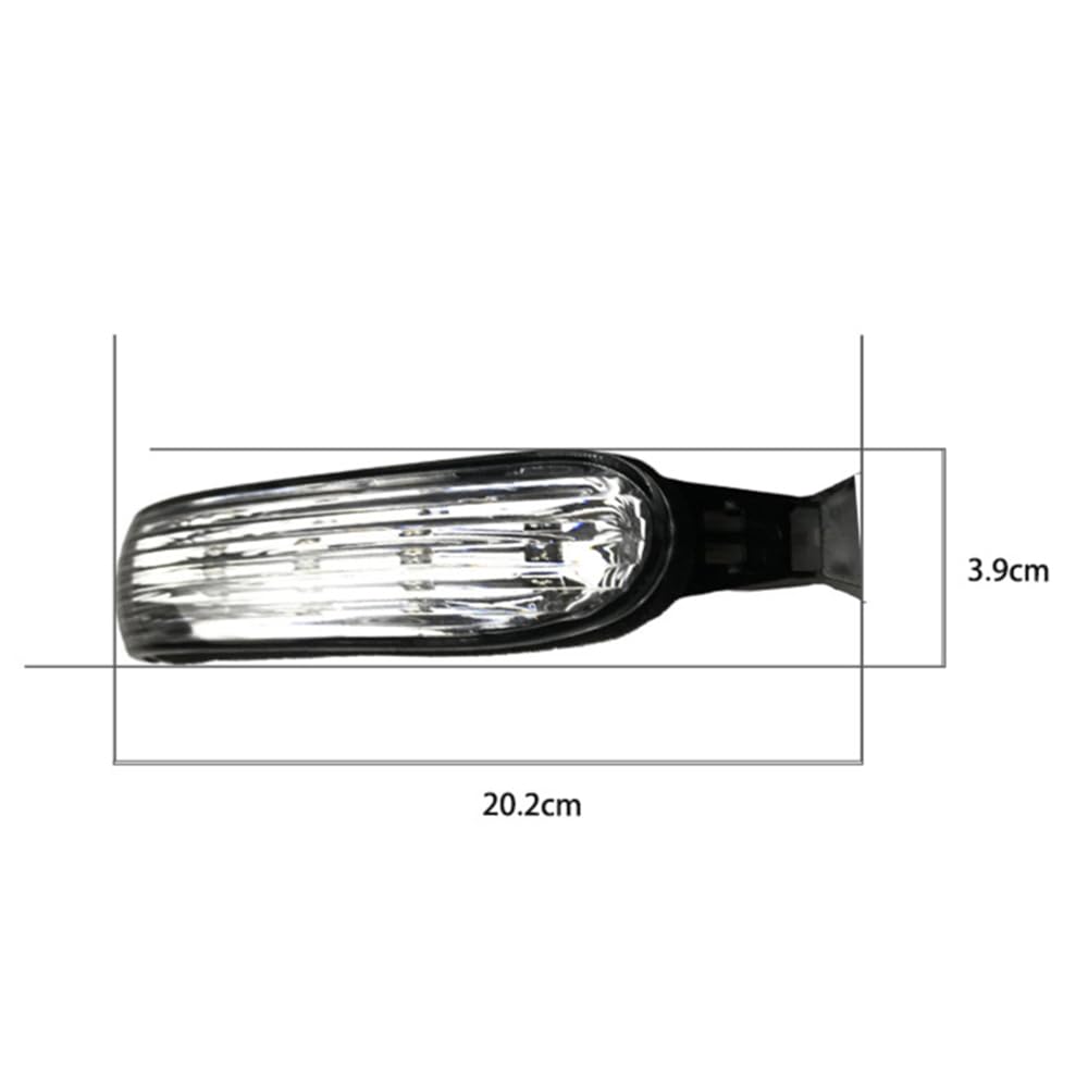 Indicador de espejo lateral LED Luces intermitentes para Mercedes Benz W163 2002-2005 ML Clase 1638200521 1638200621 (Derecha)