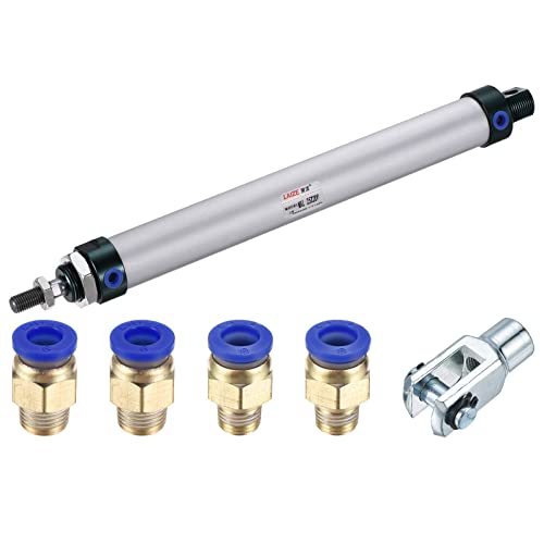 Cylindre pneumatique double action MAL25X200 à haute étanchéité avec kit de connexion en Y