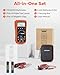 Crenova MS8233D Multimeter 6000 Counts Digital Multimeter DC AC Volt Meter Ohm Volt Amp Tester Measures Voltage Current Resistance Capacitance Continuity Diode Duty-Cycle Frequency NCV Live Wire Test