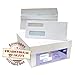 NextDayLabels, #9 Ready-Seal Double Window Security Tinted Check Envelopes, Compatible for QuickBooks Checks, Sage 100 program, Blackbaud Software ETC, Box of 500