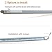 LED Display Lights, (4) Strip Light Bars for Display Case Shelf Showcase Bookshelf Kitchen Workbench, Plug-in Under Cabinet Lighting - (6000K, Cool White)