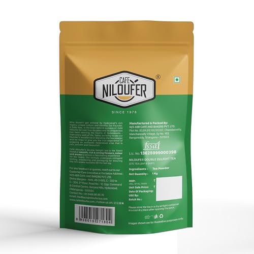 Image of Cafe Niloufer Double Delight Tea Powder 1 Kg | Strong & Flavourful Assam Blend