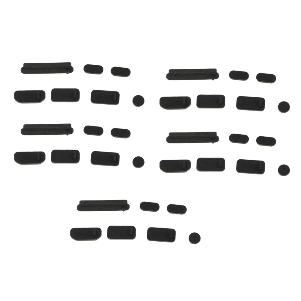 CALANDIS™ 35Pcs USB Audio Port Dustproof Plug Cover Stopper for PC Black | Keyboard Protectors | Laptop & Desktop Accessories-image-13