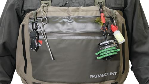 Image of Paramount Outdoors Slate Breathable Stockingfoot Full Wrap 6-Ply Fishing Chest Wader