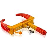 parkkralle auto kaufen Hohe Sicherheit sowie guter Schutz für Ihr Auto – Diese Wegfahrsperre verfügt über insgesamt 3 Schlüsseln, damit Sie zu jeder Zeit schließen können und Diebstahl verhindert. Außerdem besitzt die Oberfläche schöne Beschichtung, deswegen wird der Kratzer der Reifen verhindern.