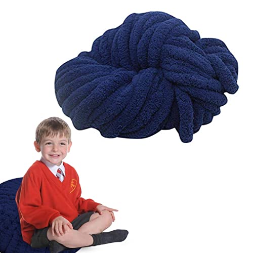 Chunky Knit Blanket Yarn,Fuzzy Chenile Line - Arm Knitting Thick Bulky Diy For Knit Blanket Cushion Bed Sofa Home Decor Fengr-Us #TOP7
