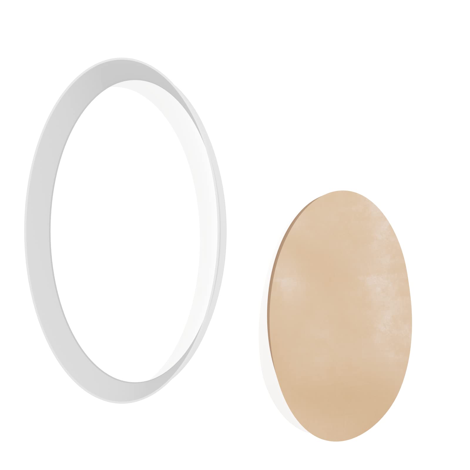 Oval Shape Cookie Cutter - 3 Sizes, White, 10cm