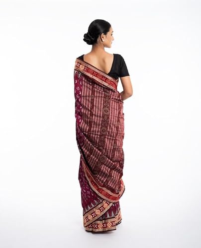 COTTONSILK & KHANDUAPATA sambalpuri silk saree – image 3