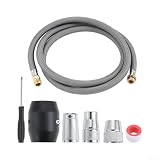Tubo flessibile per rubinetto da cucina, 150 cm, connettore per rubinetto miscelatore