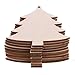 10PCS 80MM Wooden Christmas Tree Kids Crafts Hanging Ornaments Xmas Decoration