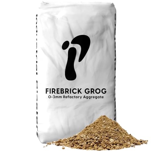 FireBrick Grog 25kg Bag 0-3mm Refractory/Heat Resistant Aggregate for Cement Fondu