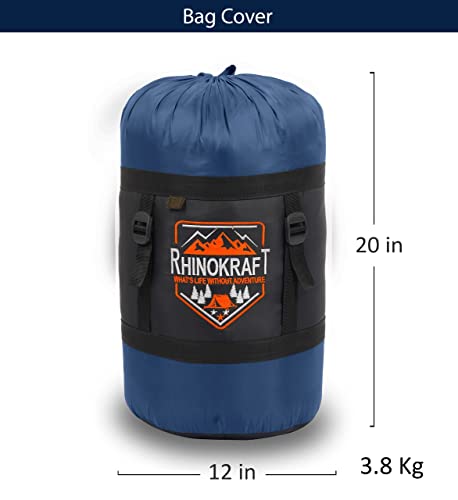 Image of Navy Couple or Double Sleeping Bag! Warm and Comfortable ! Great for Camping or Hunting! Perfect for a Family Campout