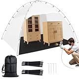 NILoykg& ポータブル ペイントブース テント 塗装ブース DIYプロジェクト用のテント駅の塗装、大きなスプレーペイントテント大空間 高密度のメッシュ 持ち運びが便利 DIY家具の塗装使用,240*183*183cm