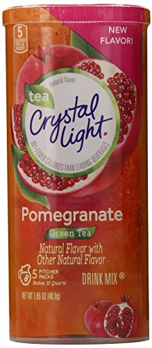 Crystal Light Pomegranate Drink Mix (10-Quart), 1.65-Ounce Canister (Pack of 4)