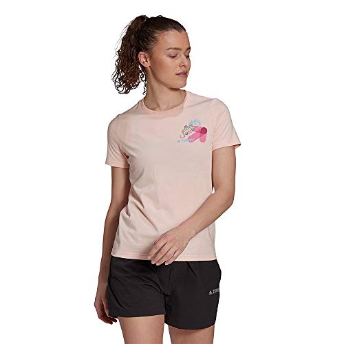 T-shirt Femme adidas W Travel GFX T Tricot coupe athlétique confortable